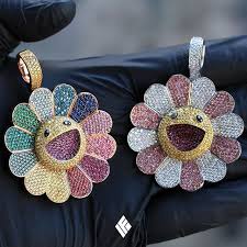 Many Will Imitate But Can Never Duplicate The Original Murakami Flower Spinning Pendants Intricately Craf Jewelry By Brand Gold Chains For Men Rapper Jewelry