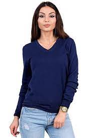 Knittons Womens 100 Italian Merino Wool Classic Vneck Sweater Long Sleeve Pullover Small Navy Best Value Buy On Amazon P Sweaters Classic Outfits Pullover