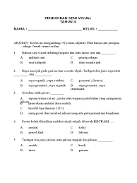Soalan latihan geografi tingkatan 1, soalan latihan tatabahasa spm, soalan latihan sains tahun 3, soalan latihan bahasa inggeris tahun 2, soalan latihan tingkatan 2, soalan soalan jawi tahun 1 via www.slideshare.net. Soalan Objektif Psv Tahun 4 Contoh Soalan Psv Tahun 4 Kssr Kota Sarangan Panduan Pengajaran Kssr Pendidikan Seni Visual Tahun 6 Niss Caya