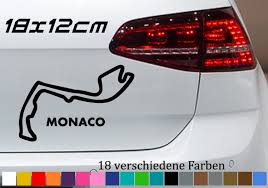 So pilgern jahr für jahr unzählige menschen hierher, um an der wohl schönsten formel 1 rennstrecke ein rennen live mitzuerleben. Monaco Rennstrecke Aufkleber 18x12cm Layout Umriss Track Formel 1 Monte Carlo Vw Ebay