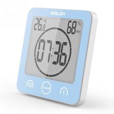 New Waterproof Digital Shower Clock Suction Countdown Alarm Timer Thermometer Hygrothermograph With Brac Bathroom Clock Wall Clock Digital Bathroom Wall Clocks