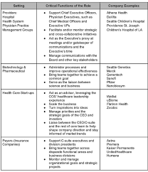 Industry Spotlight The Chief Of Staff In Health Care