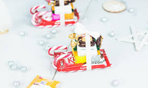 An heiligabend soll nichts schiefgehen: Diy Sussigkeiten Schlitten Basteln Schnelle Last Minute Geschenkidee