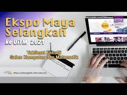 Pengambilan sesi 2020 / 2021; Taklimat Fakulti Sains Komputer Dan Matematik Ekspo Maya Selangkah Ke Uitm 2021 Youtube