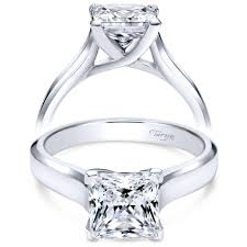 Round diamond solitaire engagement ring with bypass band in 10k white gold (1/4 ct.) original price. Taryn 14k White Gold Princess Cut Solitaire Engagement Ring Te6578w4jjj Tq Diamonds