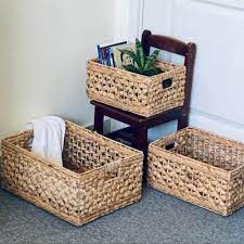 Target / home / water hyacinth : Water Hyacinth Storage Totes Set Of 3 Greenvibe