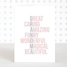 Diy Handmade Birthday Card For Grandmother Acrostic Grandma Mother S Day Card Grandma Birthday Card Birthday Gifts For Grandma Funny Birthday Cards