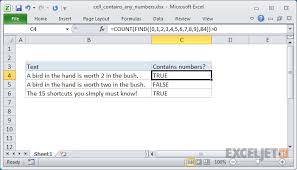 Complete the email using the words in the box. Excel Formula Cell Contains Number Exceljet