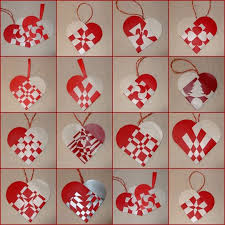 Do It Yourself Danish Heart Ornaments Christmas Hearts Valentine Crafts Paper Hearts