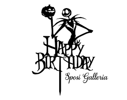 Jack skellington, the nightmare before christmas party ideas, round up of fun delicious and decor ideas for a nightmare before christmas party. Happy Birthday Jack Skellington A Nightmare Before Christmas Cake Topper By Sposigalleria On Etsy N Birthday Cake Toppers Halloween Birthday Christmas Topper