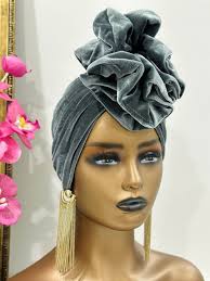 Demi Velvet Ruffle Turban