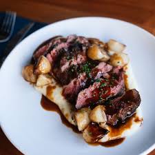My husband and i loved this steak entree. L O U I E On Instagram Grilled Beef Tenderloin Pomme Puree Cipollini Onion Nebbiolo Sauce Whiskeyandsoba