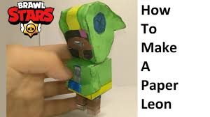 Paper toy, paper craft, paper build, origami. How To Make A Paper Leon Brawl Stars Papercraft Toy Easy To Make Papercraft Brawl Stars Youtube