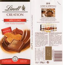 Lindt Creation Speculoos Tablette De Choc Chocolade Pure Chocolade