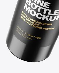 There is also a psd file with a box and a dropper with a liquid. Black Glass Bottle Mockup In Bottle Mockups On Yellow Images Object Mockups