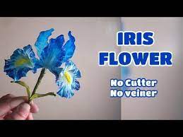 Iris Flower Made With No Cutter No Veiner Vlog 31 By Marckevinstyle Youtube Iris Flowers Flower Making Gum Paste Flowers