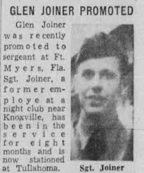 East Tennessee Veterans Memorial Association — Joiner, Glen E.