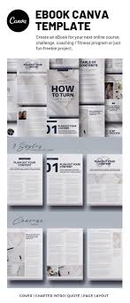 Ebook Canva Template Etsy Ebook Template Design Ebook Template Ebook Design