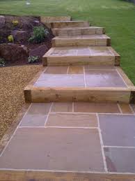 Raj Indian Sandstone Paving Google Search Garden Stairs Garden Steps Sloped Garden
