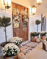 Farmhouse Fall Front Porch Ideas My Cozy Colorado In 2020 Fall Front Porch Decor Front Porch Decorating Fall Decorations Porch