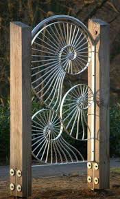 Check out our garden gates selection for the very best in unique or custom, handmade pieces from our outdoor & gardening shops. Love The Ammonite Design Garden Gates Metal Art Backyard Fences
