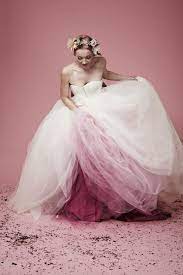 20 Stunning Non White Wedding Dresses For The Bold And Daring Modwedding Dip Dye Wedding Dress Non White Wedding Dresses Dye Wedding Dress