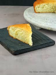 Basic Vanilla Cake Recipe Eggless Baking Egg Less And Butter Less Vanilla Cake Healthy Tea Time Snack Vanilla Sponge Cake Sponge Cake Recipes Tea Cakes Recipes