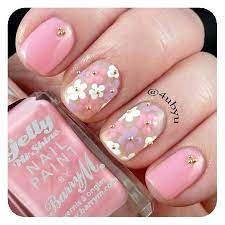 Product titlesinful colors professional nail polish (pinks), cher. 50 Flower Nail Designs For Spring Stayglam Flower Nails Pink Flower Nails Flower Nail Designs