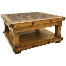 Sei furniture amherst trunk faux leather & nailhead trim, coffee table, dark cherry/espresso/antique bronze 4.8 out of 5 stars 15 $311.99 $ 311. Lmt Imports Occasional Tables Old Wood Zhugo 130sq Coffee Table Coffee Tables From Super Warehouse Furniture