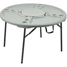 Academy Sports Outdoors 4 Ft Round Folding Cookout Table Academy Aluminum Folding Table Table Fold Out Table
