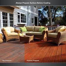 Different concrete composition, texture, surface imperfections and application technique will affect the finished appearance. Behr Premium 1 Gal St 117 Russet Semi Transparent Waterproofing Exterior Wood Stain And Sealer 507701 The Home Depot