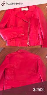 Valentino Red Leather Jacket Red Leather Jacket Leather Jacket Jackets