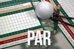 Image result for how to mark par on golf scorecard