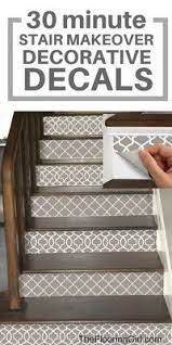 12 Stunning Examples Of Decorative Stair Riser Decals Stairs Diy Renovation Diy Stairs Stair Riser Decals