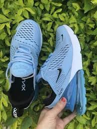 Womens Winter Nike Air Max 270 Casual Sneakers Sky Blue White Nike Shoes Air Max Nike Air Shoes Cute Nike Shoes