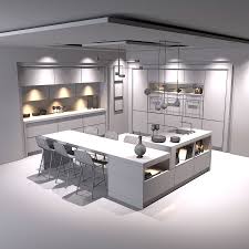 Jogos de 3d kitchen design. Modern Kitchen 3d Model 6 Obj Free3d