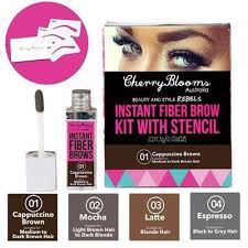 Treat yourself to a lash and brow tint at home for a fraction of the cost of a beauty salon. Studio F X Cherry Blooms Instant Fiber Brow Kit