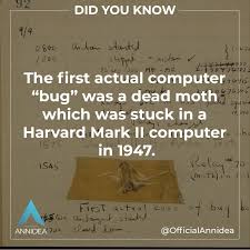 Around 3 45 P M On September 9 1947 Grace Hopper Recorded The First Computer Bug This Was An Actual Moth Stuck Between Relay Conta Relay Grace Hopper Marks