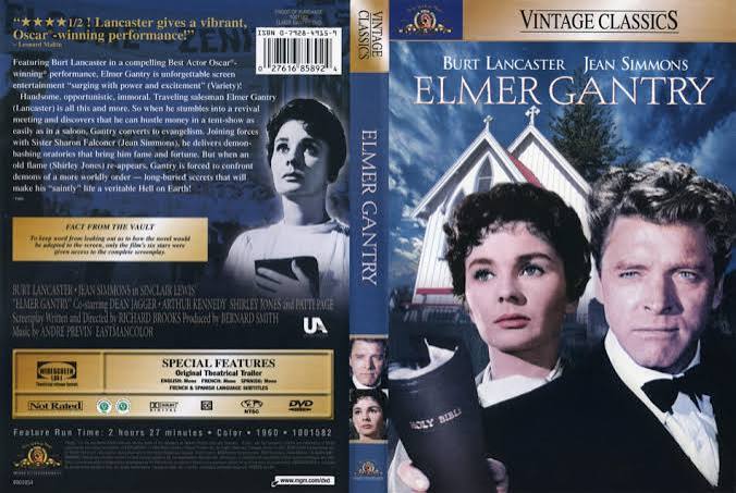 Elmer Gantry (1960) WS R1 - Movie DVD - CD Label, DVD Cover, Front Cover