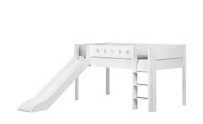 Ich biete flexa halbhohes bett aus massivholz nordische kiefer lackiert. Flexa Halbhohes Bett Mit Rutsche Flexa White Weiss Senkrechte Leiter