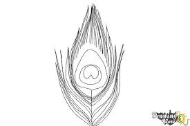 Draw six or so more, so your peacock has a nice feathery head! How To Draw A Peacock Feather Drawingnow