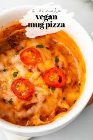 Vegan Pizza In A Mug Karissa S Vegan Kitchen Recipe Pizza In A Mug Easy Vegan Vegan Pizza