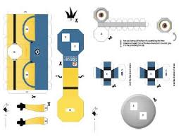 Despicable Me 2 Minions Paper Craft Template Download Papercraft Templates Minions Despicable Me