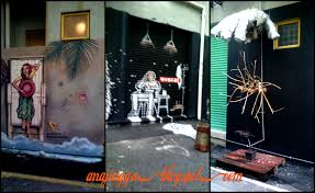 Dengan kedai lukisan mural ini dipilih melalui pertandingan laman seni 7 shah alam yang mempertandingkan 4 jenis kategori iaitu '3d painting', '3d installation', 'street. Laman Seni Seksyen 7 Shah Alam