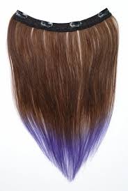 Choose from contactless same day delivery, drive up and more. Tressecret Ombre Tail Dip Dye Clip In Extension 16 Inches 18 Inches Dark Brown And Purple Buy Online In Bahrain At Desertcart