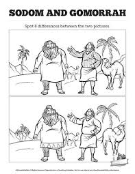 The Story Of Sodom And Gomorrah Kids Spot The Difference What Changed And What Stayed The Same Th Bible Activities For Kids Bible For Kids Sodom And Gomorrah