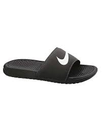 Black And White Nike Sandals Womens Nike Men S Benassi Swoosh Slide Don T Get Left Behind See This Great Product Slides Sandals Slide Sandals Nike Swim Black And White Sandals