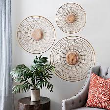 Metal And Wood Bowl Plaques Set Of 3 Kirklands Wall Decor Wood Bowls Wall Art Decor