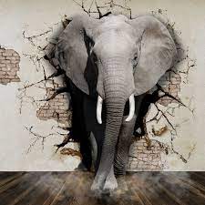 Animals (part 3) open the box. Elephant Coming Out Of The Walls Wallpapers For Walls 3d Illustration Photo Clipart 3d Art 3d Rendering Png Transparent Clipart Image And Psd File For Free D Elephant Wallpaper Elephant Wall