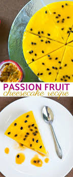 This Tropical Passion Fruit Cheesecake Recipe Is A Sweet Tangy Delight Recipe Passionfruit Cheesecake Fruit Cheesecake Fruit Cheesecake Recipe